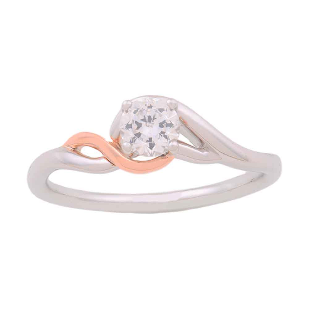 LADIES DIAMOND PLATINUM RING