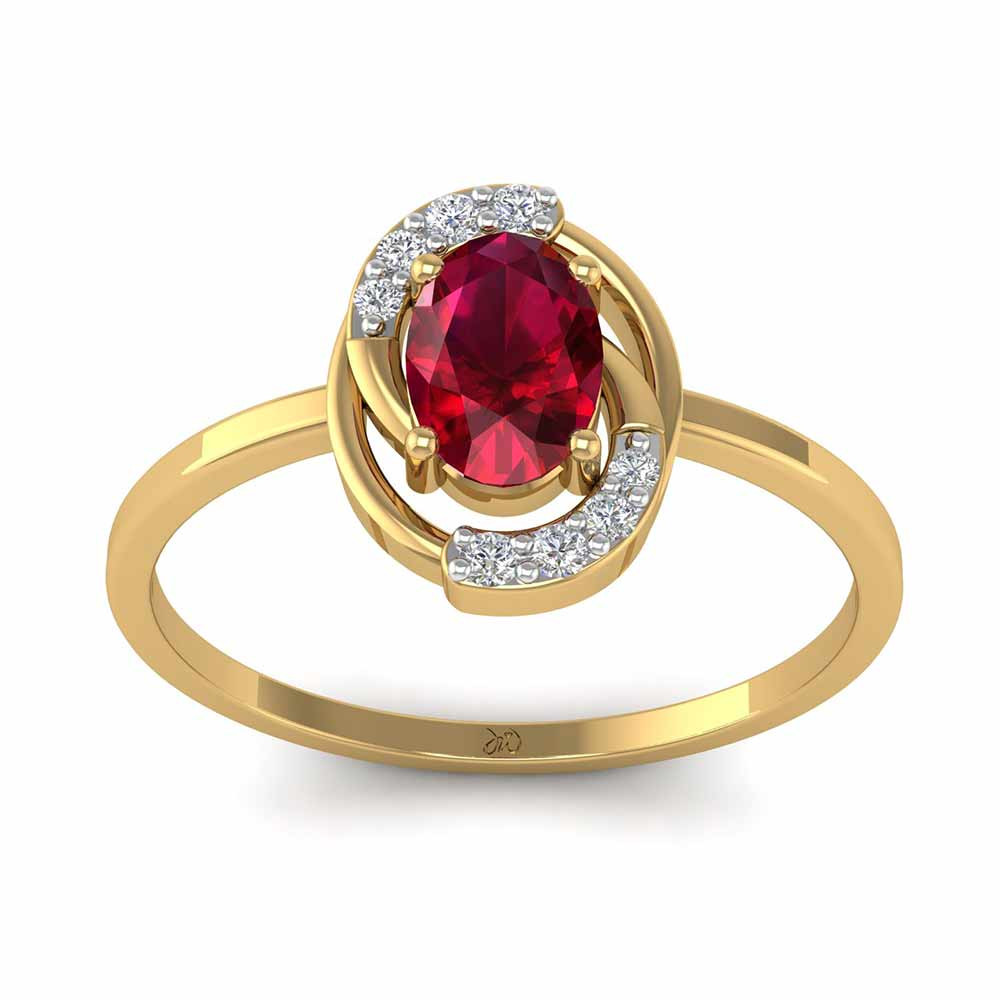D. COLOR-STONE LADIES RING
