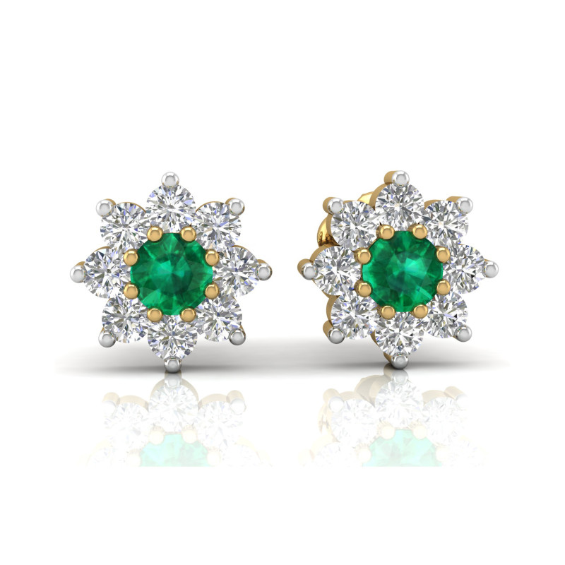 DIAMOND COLOR STONE EARRING